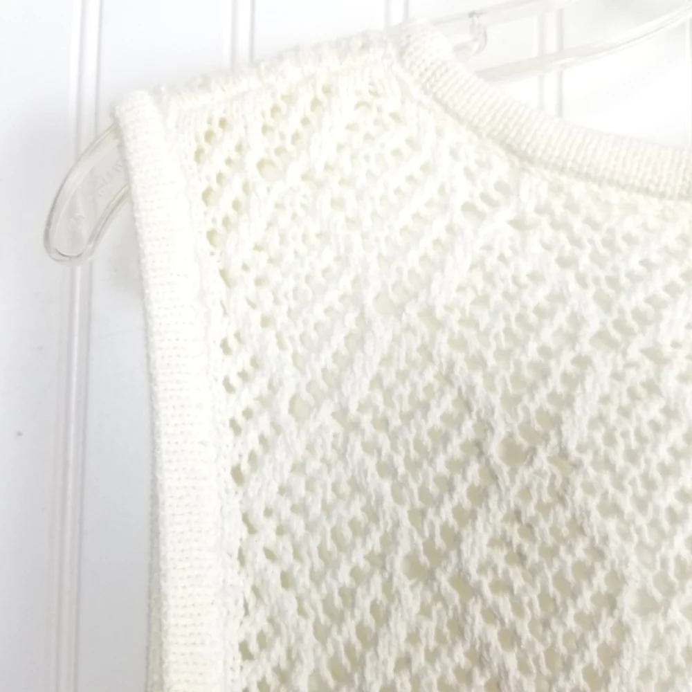 The Drop NWT Womens Ritu Crochet Maxi Dress Size XL White Romantic Cottagecore - Picture 8 of 13